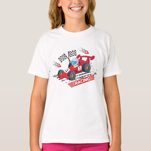 レーシングカー Tシャツ (正面)