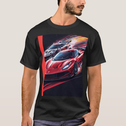 レーシングカー Tシャツ (正面)