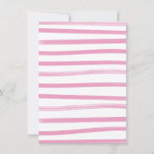 レーシングガール ベビーシャワー用品 ハンガー 招待状 (裏面)