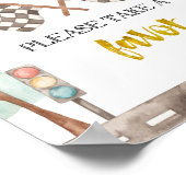 レーシングサインをお願い ポスター (角)