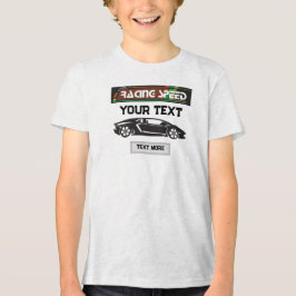 レーシングスピードカードデザイン - ファストモータースポーツパフォーマンス トライブレンドＴシャツ