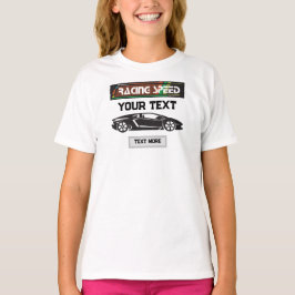 レーシングスピードカードデザイン - ファストモータースポーツパフォーマンス Tシャツ