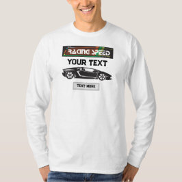 レーシングスピードカードデザイン - ファストモータースポーツパフォーマンス Tシャツ