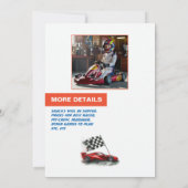 レーシングスピードマガジンカバー誕生日パーティー 招待状 (裏面)