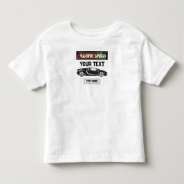 レーシングスピード カーデザイン - ファスト モータースポーツ パフォーマンス トドラーTシャツ