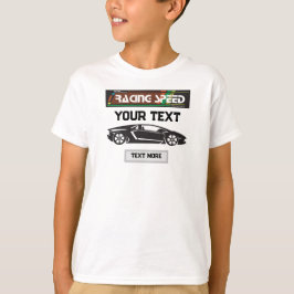 レーシングスピード カーデザイン - ファスト モータースポーツ パフォーマンス Tシャツ