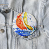 レーシングセーリングボート名バッジ大 缶バッジ (インサイチュ)