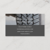 レーシングタイヤとスピードホイールの専門家をチューニング 名刺 (裏面)