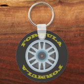 レーシングタイヤキーチェーン キーホルダー (正面)