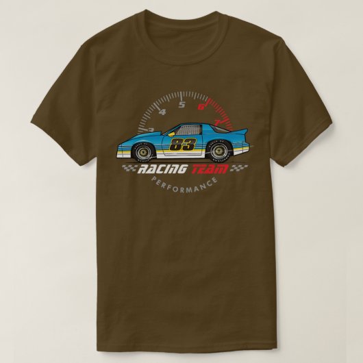 レーシングチーム4 Tシャツ (デザイン正面)