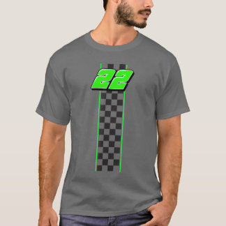 レーシングナンバー22 レース レーシング レーストラック Tシャツ