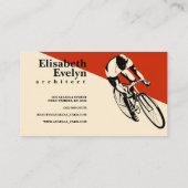 レーシングバイクに乗った男 名刺 (裏面)