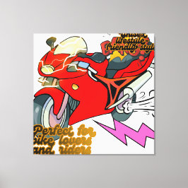 レーシングバイクアートスピード キャンバスプリント