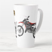 レーシングバイクアート カフェラテマグ (右アングル)