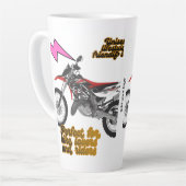 レーシングバイクアート カフェラテマグ (左アングル)