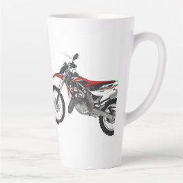 レーシングバイクアート カフェラテマグ