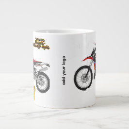 レーシングバイクアート ジャンボコーヒーマグカップ
