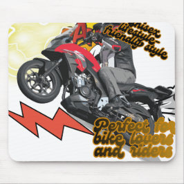 レーシングバイクアート マウスパッド