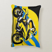 レーシングバイク及びライダー アクセントクッション (裏面(縦))