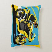 レーシングバイク及びライダー アクセントクッション (裏面(縦))