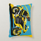 レーシングバイク及びライダー アクセントクッション (正面(垂直))