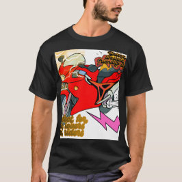 レーシングバイク アート スピード Tシャツ