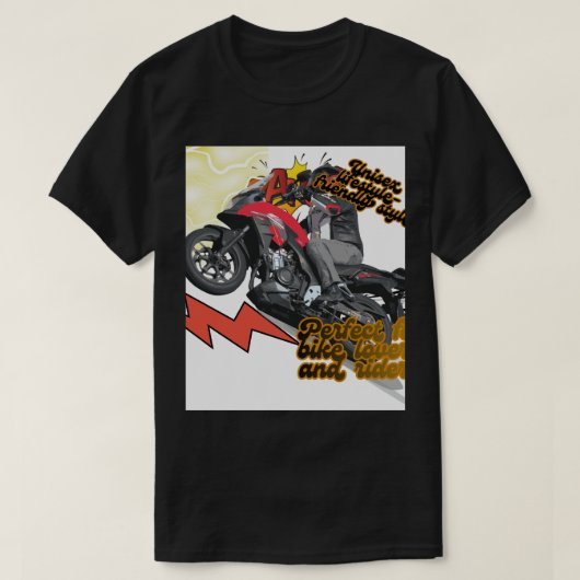 レーシングバイク Tシャツ (デザイン正面)