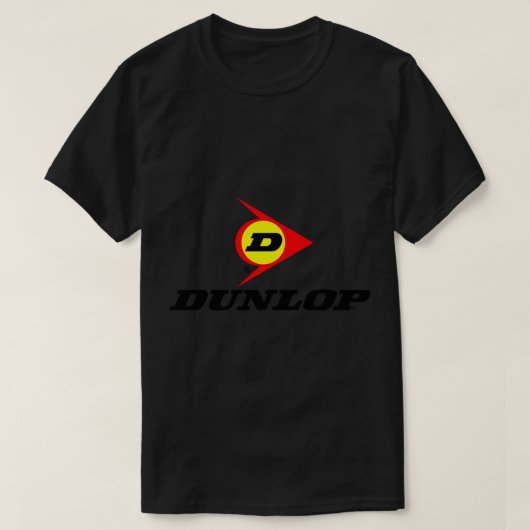 レーシングパーツダンロップタイヤステッカー Tシャツ (デザイン正面)