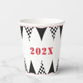 レーシングフラグパーティー 紙コップ (裏面)