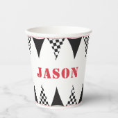 レーシングフラグパーティー 紙コップ (正面)