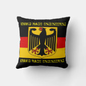 レーシングフラッグをクッションに乗カスタムせる クッション (裏面)