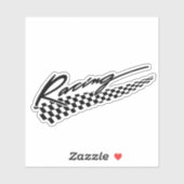 レーシングフラッグビニールステッカー シール (シート)