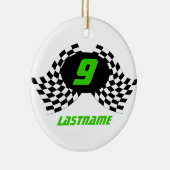 レーシングフラッグフォトキープサケ セラミックオーナメント (右)