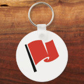 レーシングフラッグレッド キーホルダー (正面)