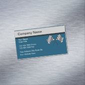 レーシングフラッグ車の名刺マグネット マグネット名刺 (インサイチュ)