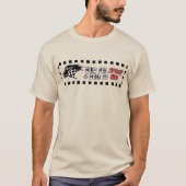 レーシングフラッグ & スター スピード Tシャツ (正面)