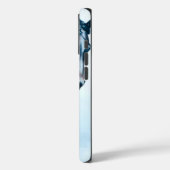 レーシングブラックホースの肖像画ミニマリスト Case-Mate iPhoneケース (裏面 / 左)