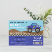 レーシングブルーモンスタートラックパーティー、入場チケット 招待状 (スタンド正面)