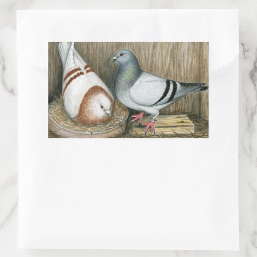 レーシングホームマーズ 長方形シール (バッグ)