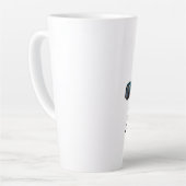 レーシングボーン、労働強制 カフェラテマグ (左アングル)