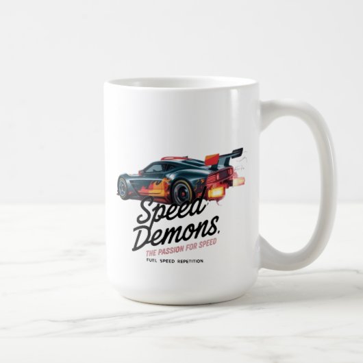 レーシングボーン、労働強制 コーヒーマグカップ (右)
