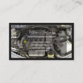 レーシングモーターチューニングの専門家のための車のエンジン 名刺 (裏面)