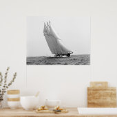 レーシングヨット大西洋： 1904年 ポスター (キッチン)