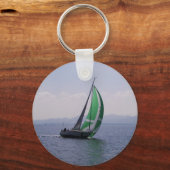 レーシングヨット。 キーホルダー (正面)
