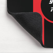 レーシングレッドダブルストライプスポーツスカスタムポーツ マウスパッド (コーナー)