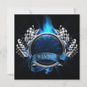 レーシングレースカーイベント招待状 招待状 (正面)