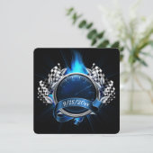 レーシングレースカーイベント招待状 招待状 (スタンド正面)