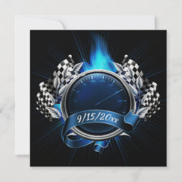 レーシングレースカーイベント招待状 招待状