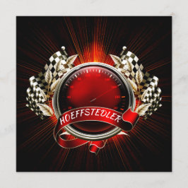 レーシングレースカーイベント招待状 招待状