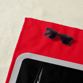 レーシング保カーが漂流して掻き落とす! ビーチタオル (インサイチュ)